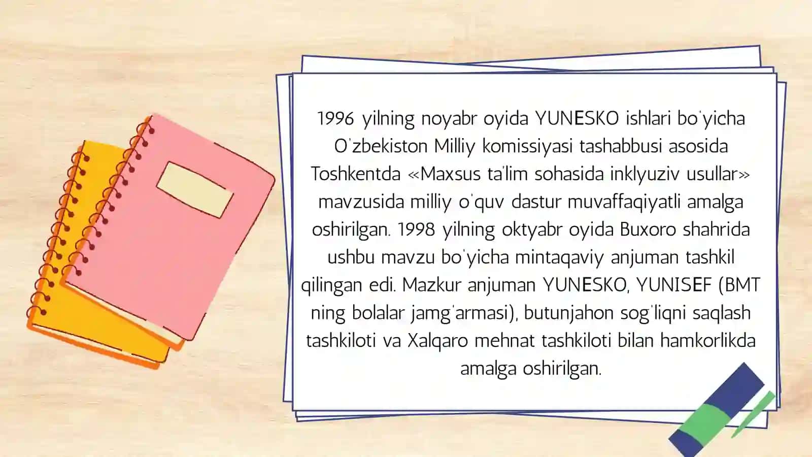 O'zbekistonda alohida ta'lim ehtiyojlari bo'lgan bolalar uchun inklyuziv ta'lim 4