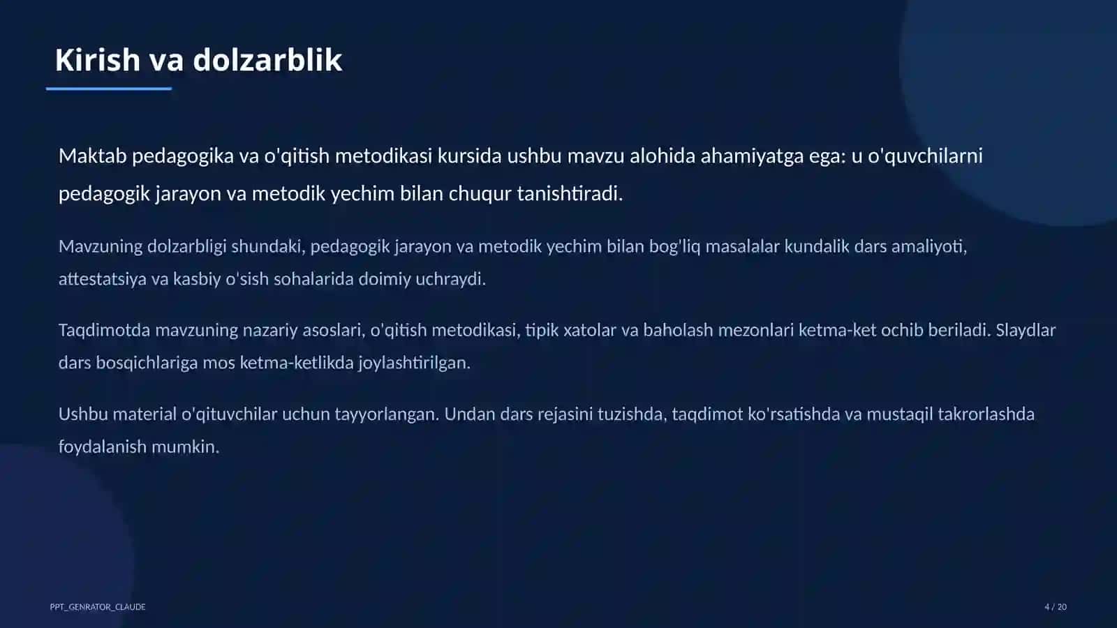O'qituvchining nutq madaniyati va pedagogik muloqot 4