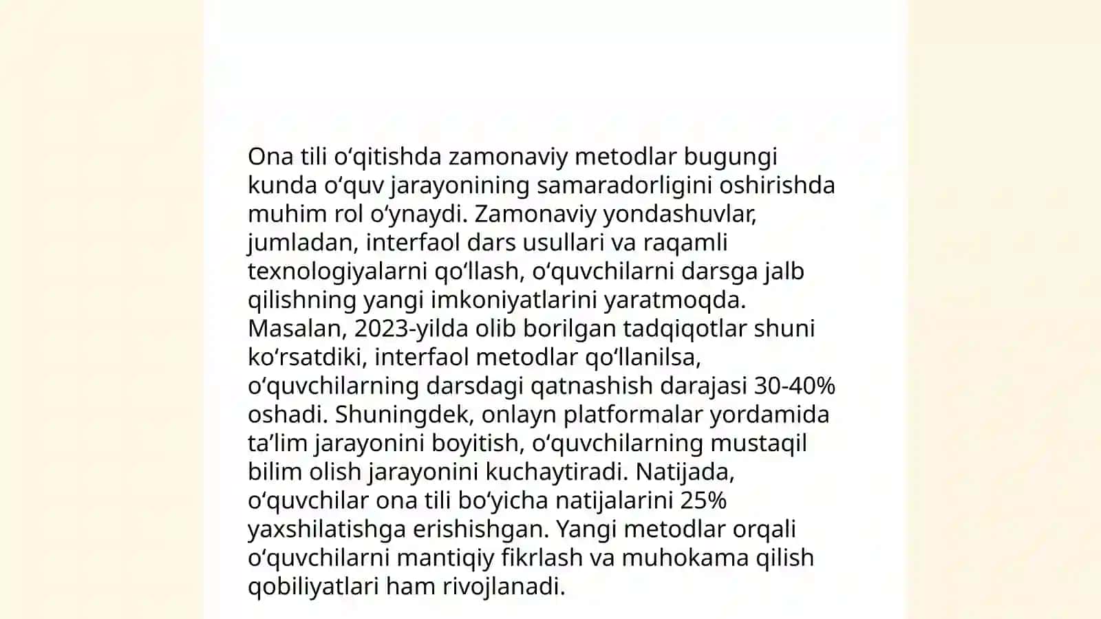 Ona tili taʼlimi mazmuni takomillashuvi 4