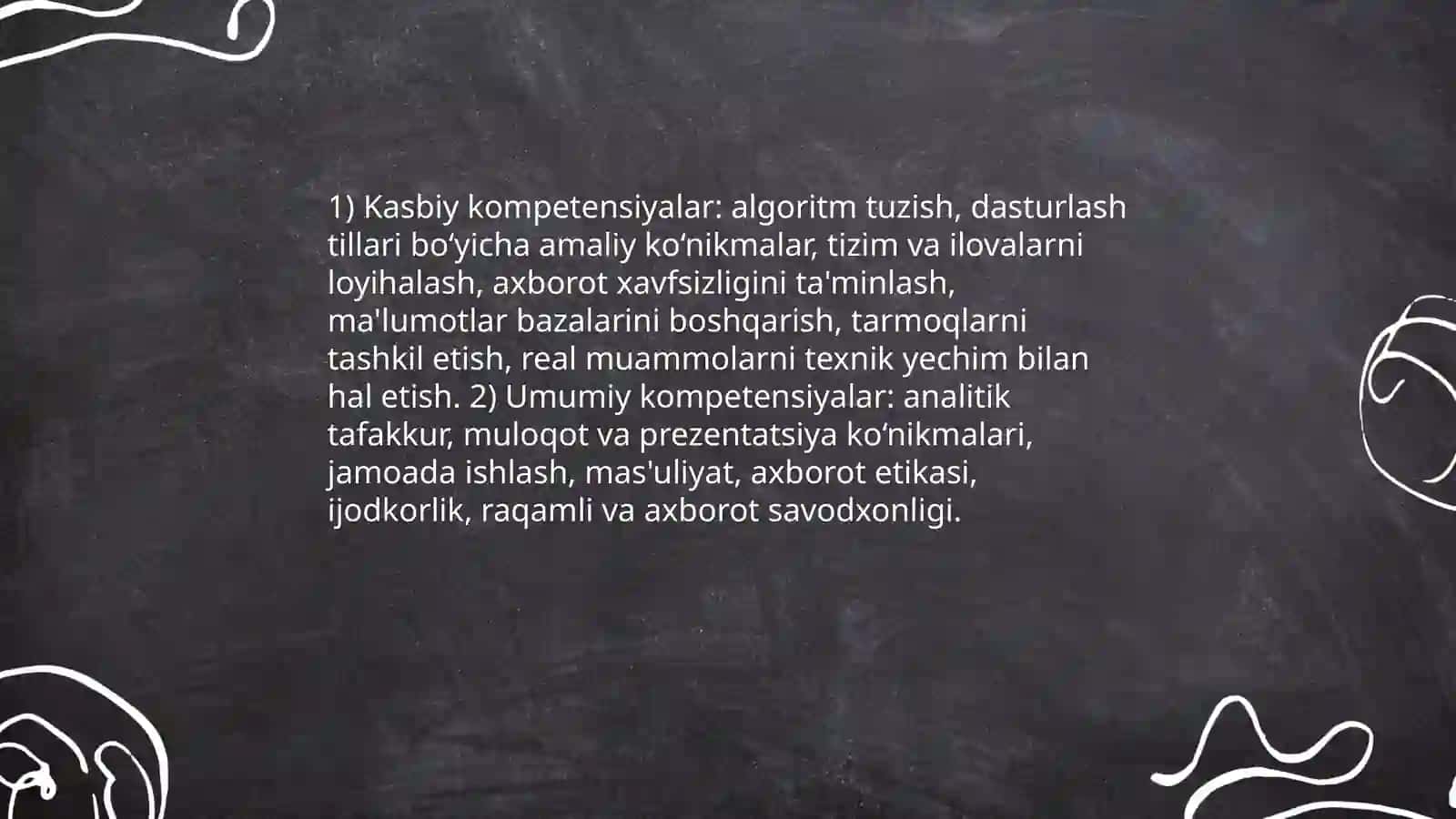 Informatika va axborot texnologiyalari fanini o'qitishning maqsad va vazifalari 4