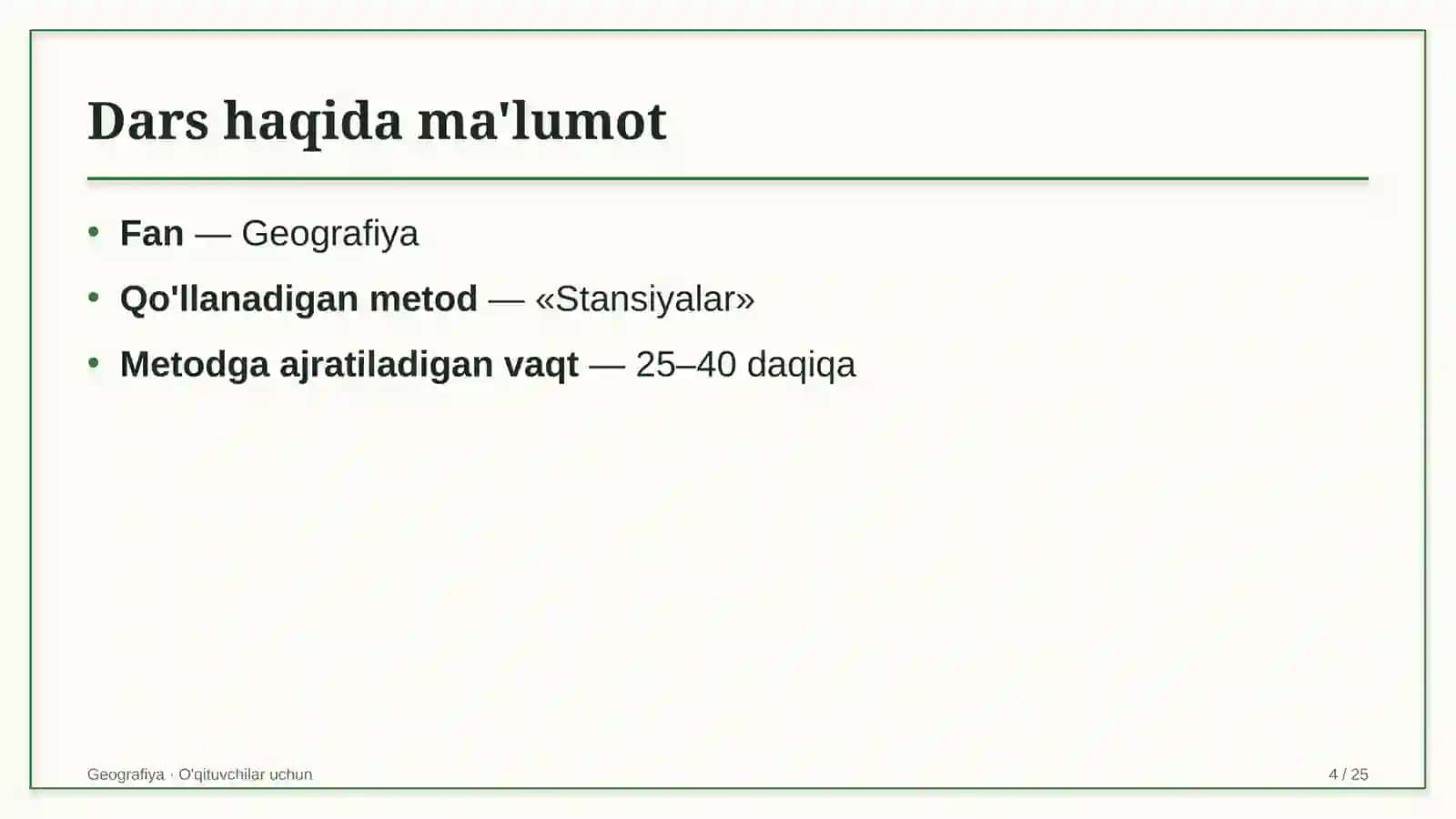 geografiya darslarida stansiyalar metodidan foydalanish 4736 4