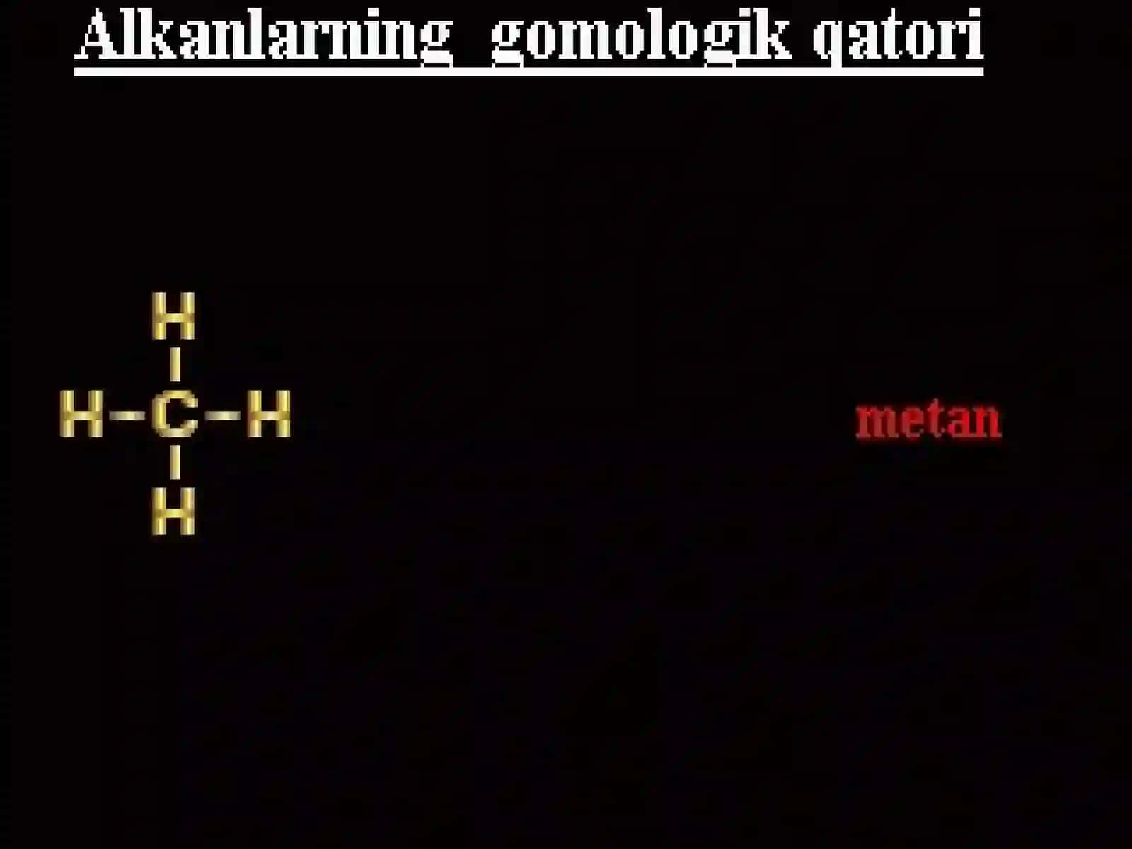 Alkanlarning olinishi va hossalari 4