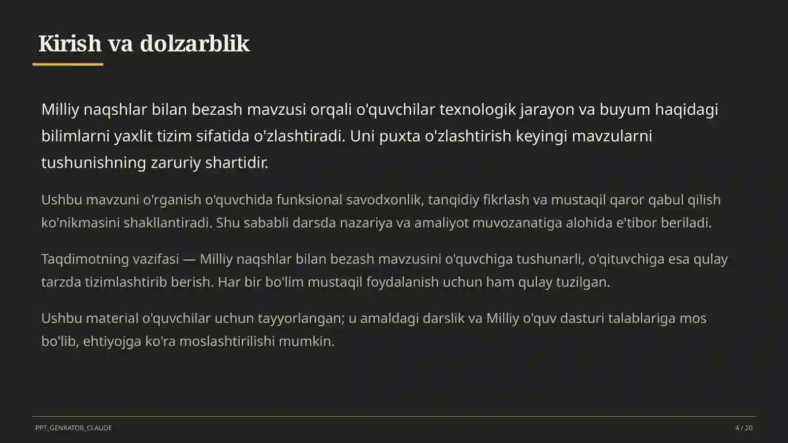 Milliy naqshlar bilan bezash (3-sinf) 4