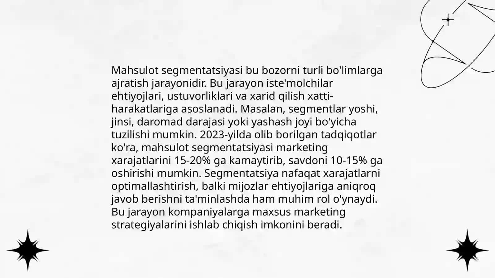Bozor segmentatsiyasi 4