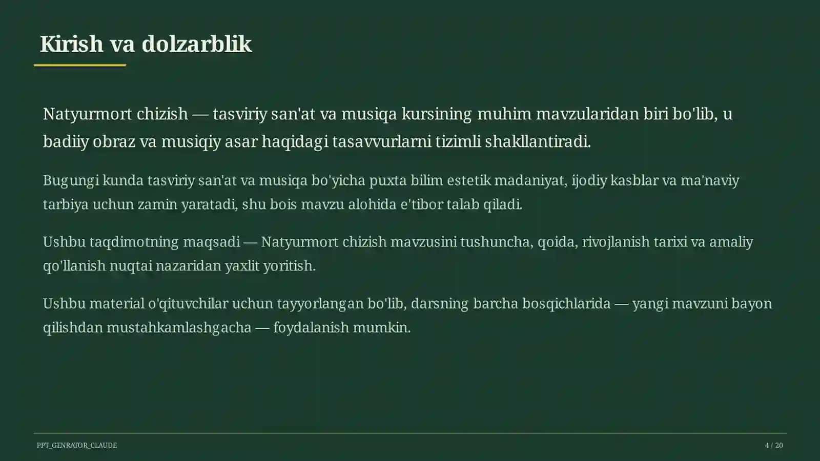 Natyurmort chizish (2-sinf) 4