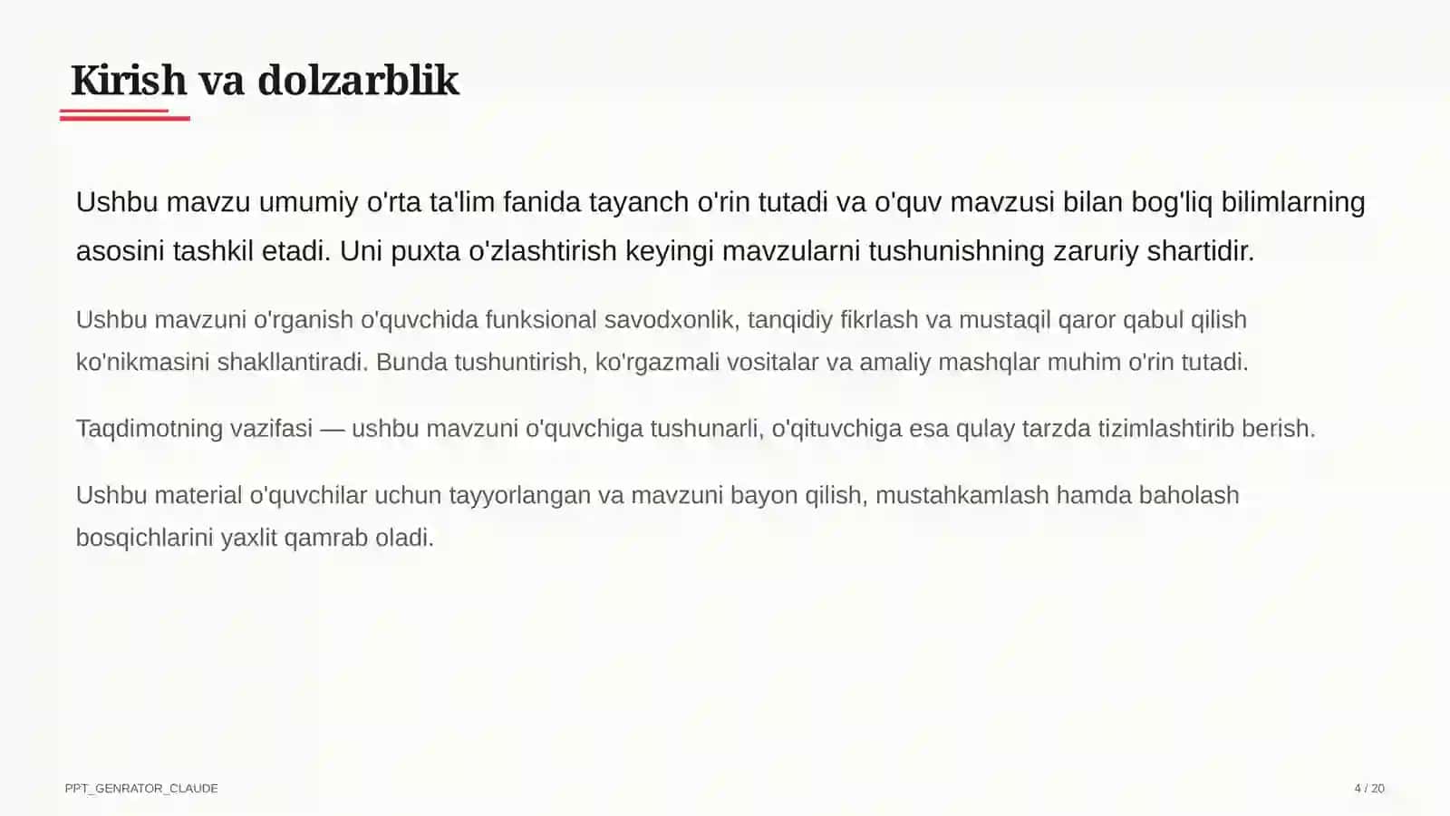 Kriterial baholash tizimi: mezonlar asosida adolatli va shaffof baholash 4