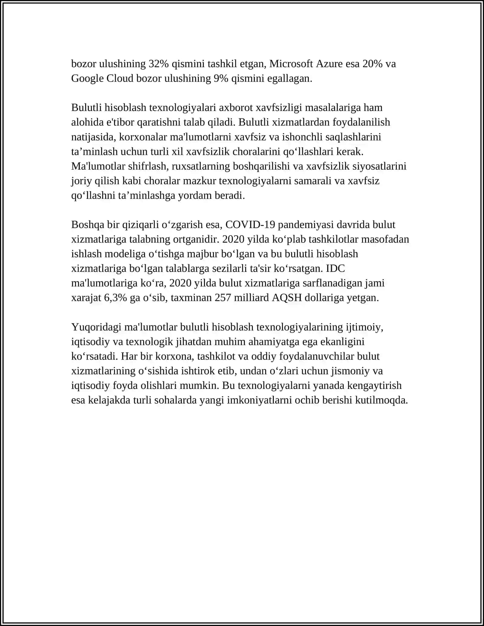 AXBOROT TEXNOLOGIYALARINING INFRATUZILMASI 4
