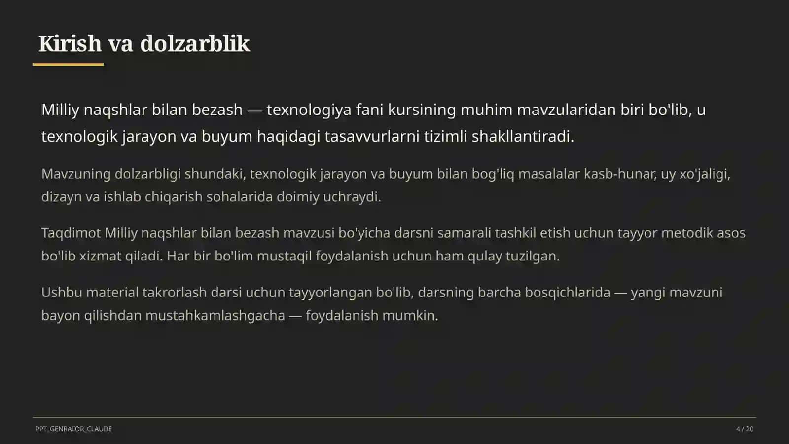 Milliy naqshlar bilan bezash (3-sinf) 4