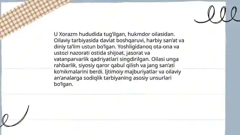 Jaloliddin Mangu Berdi haqida umumiy ma'lumot 4