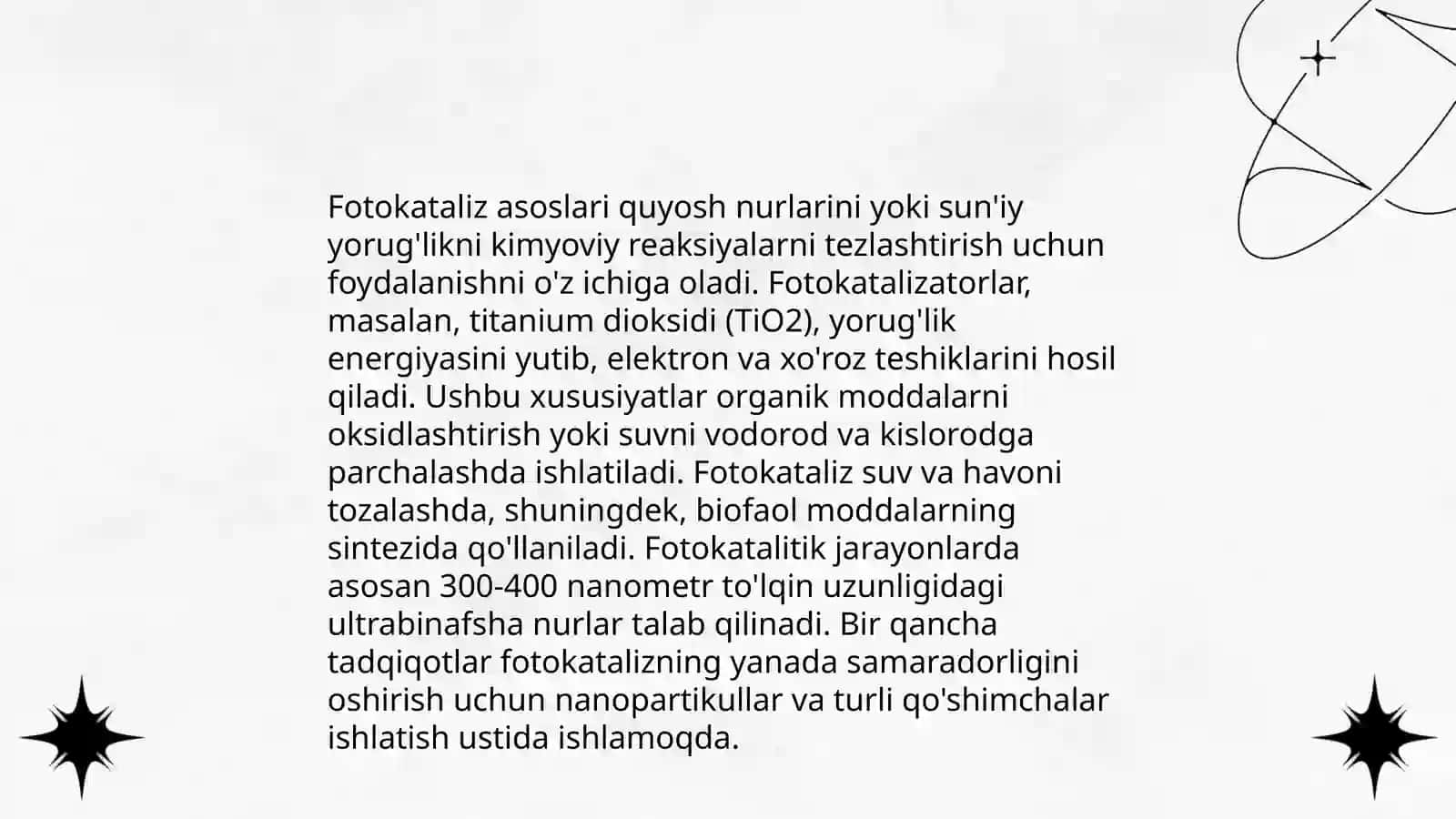 Fotosintez va fotokatalitik jarayonlar 4