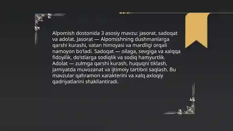 Alpomish dostoni haqida 4