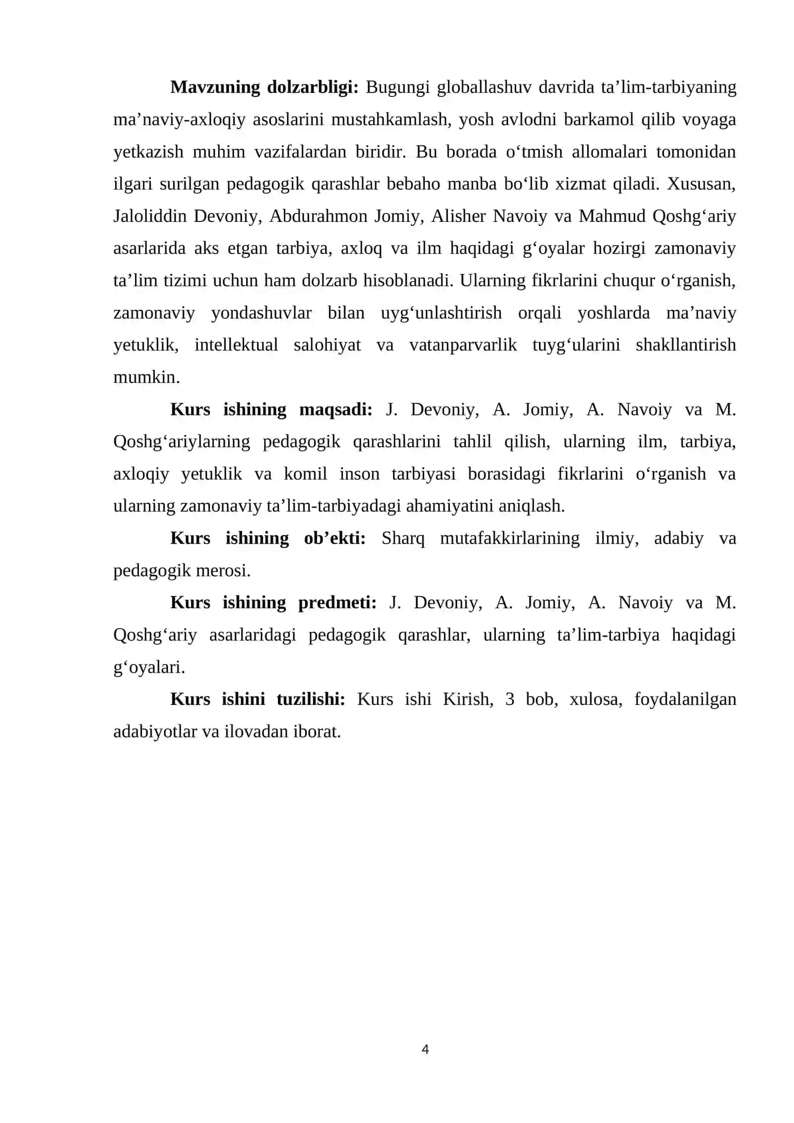 J. Devoniy , A. Jomiy, A. Navoiy, Qoshg'ariylarning pedagogik qarashlari 4
