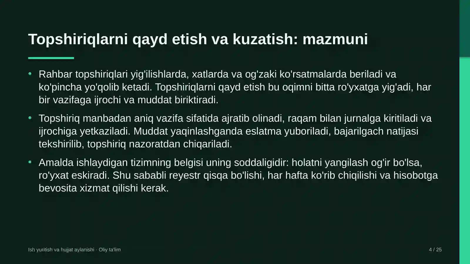 Atom energetikasida topshiriqlarni qayd etish va ijrosini kuzatish 4