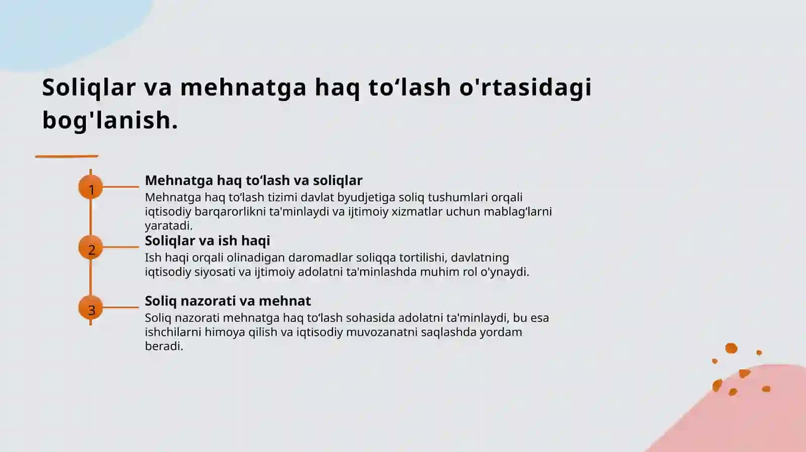 Jismoniy shaxslarning mehnatga haq toʻlash shaklida olgan daromadlarini soliqqa tortish tartibini takomillashtirish 4