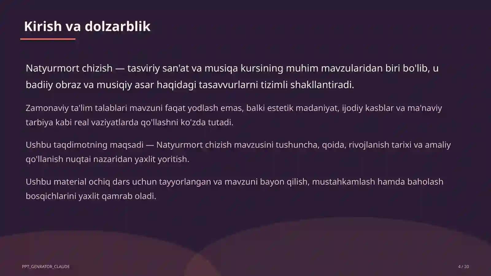 Natyurmort chizish (2-sinf) 4