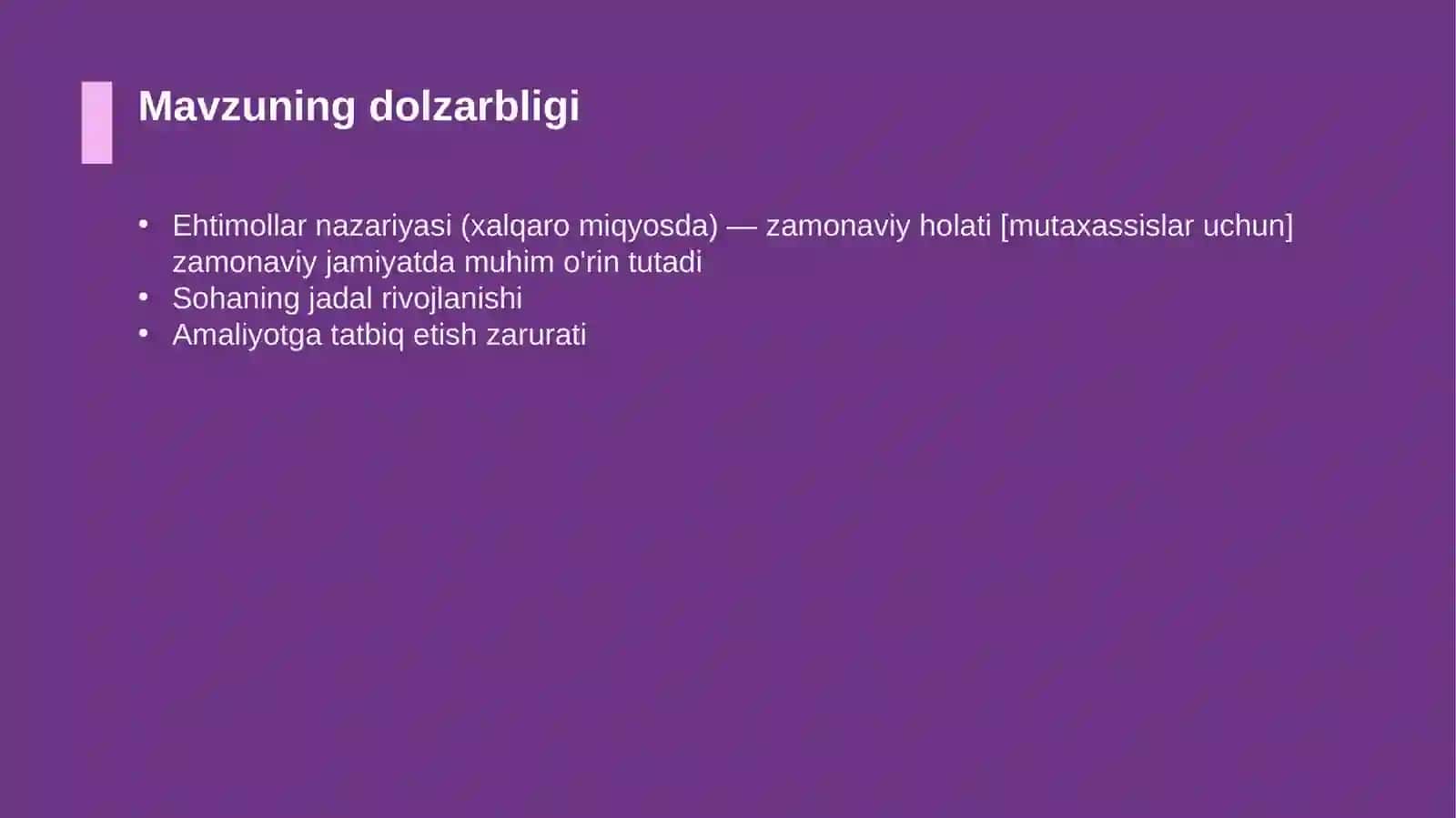 Ehtimollar nazariyasi (xalqaro miqyosda) 4