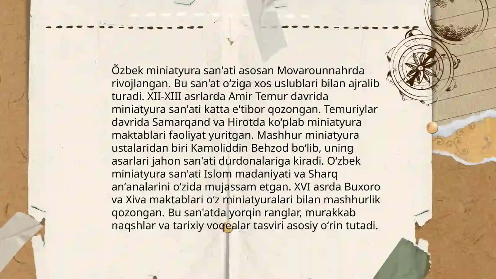 Oʻzbek musavvirlari tarixi 4