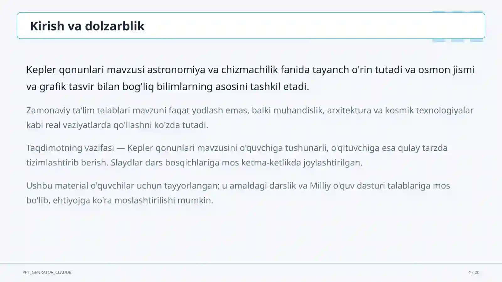 Kepler qonunlari (10-sinf) 4