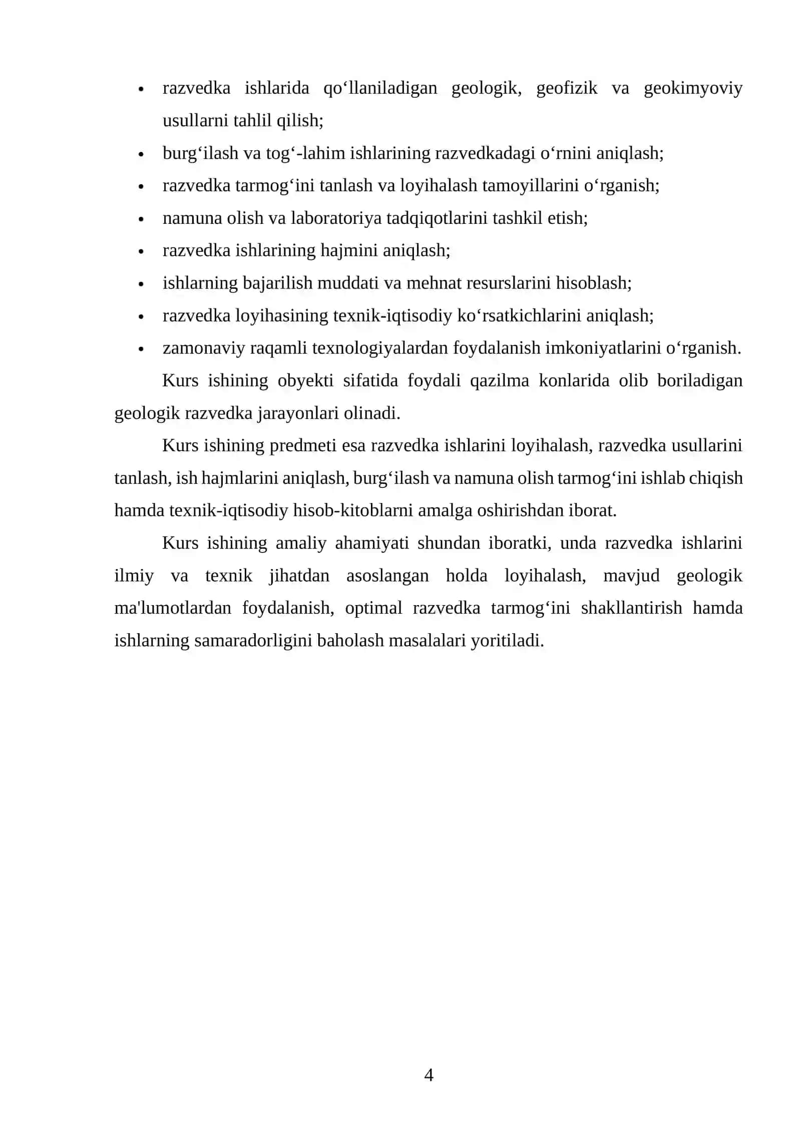 Razvedka ishlarini loyihalash 4