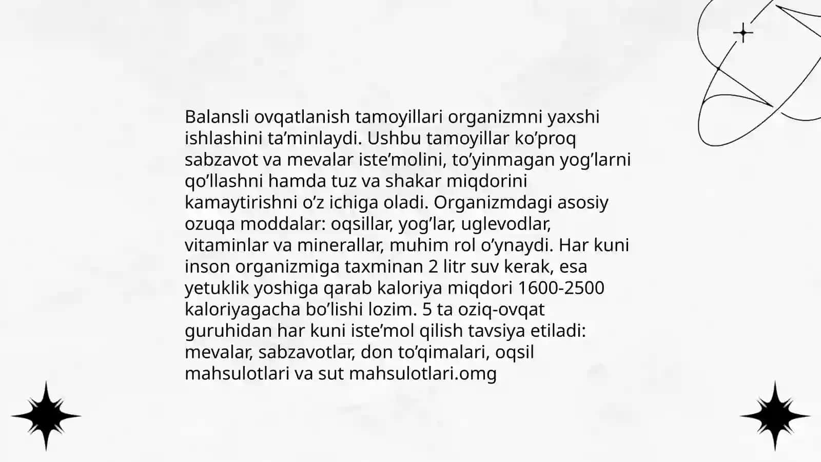 Ovqatlanish gigiyenasi 4