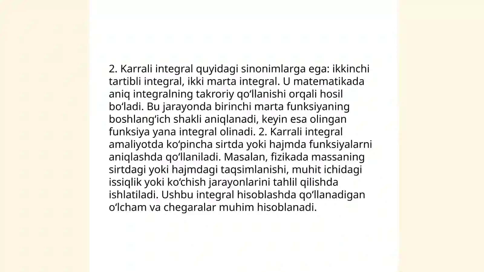 Karrali integral tushunchasi 4