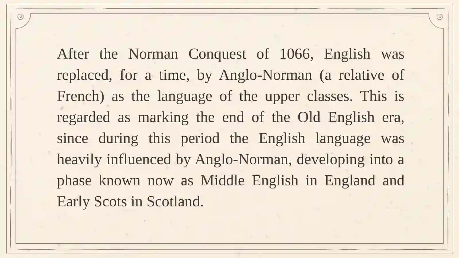 Old English (Anglo Saxon) 4