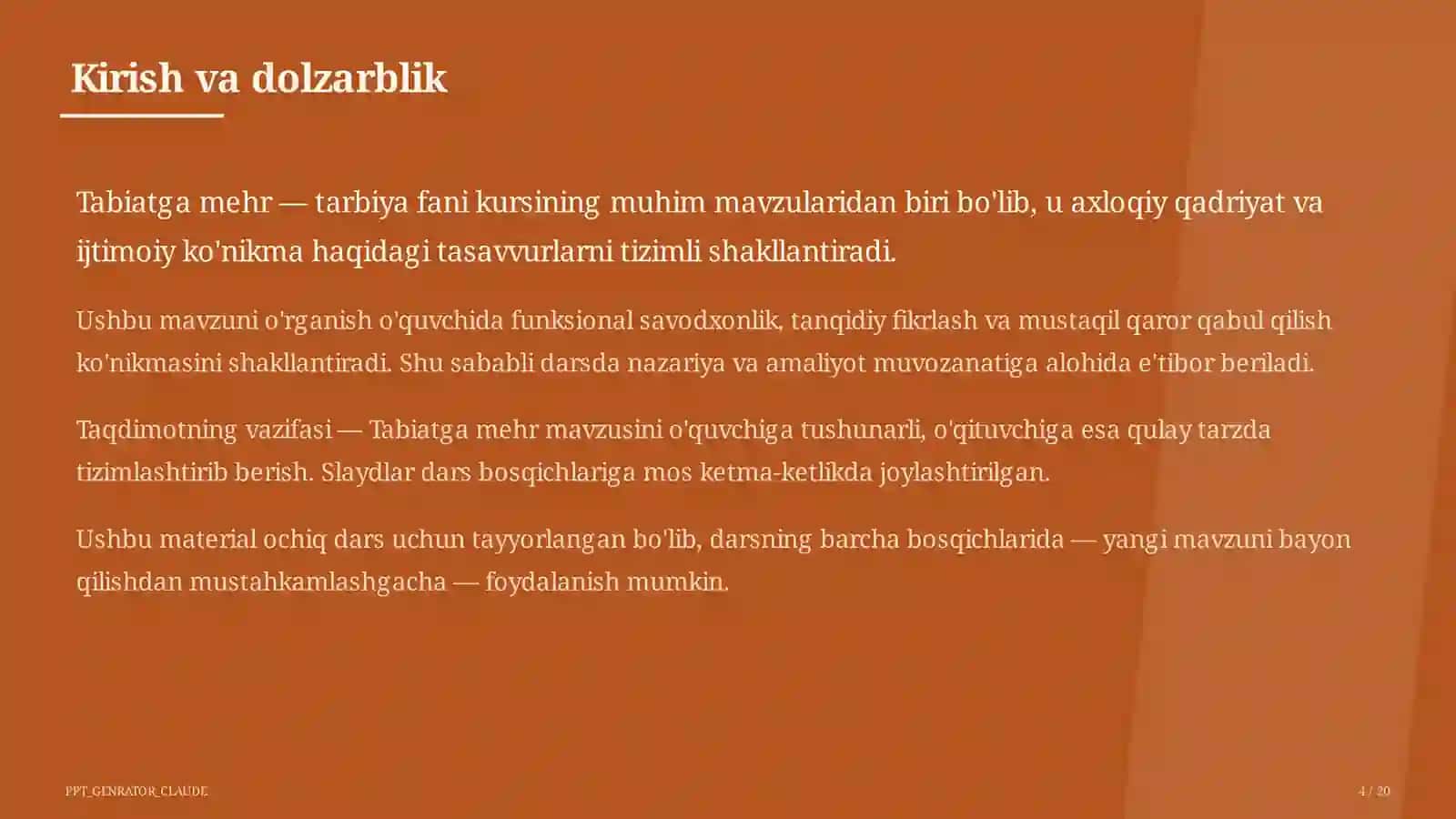 Tabiatga mehr (3-sinf) 4