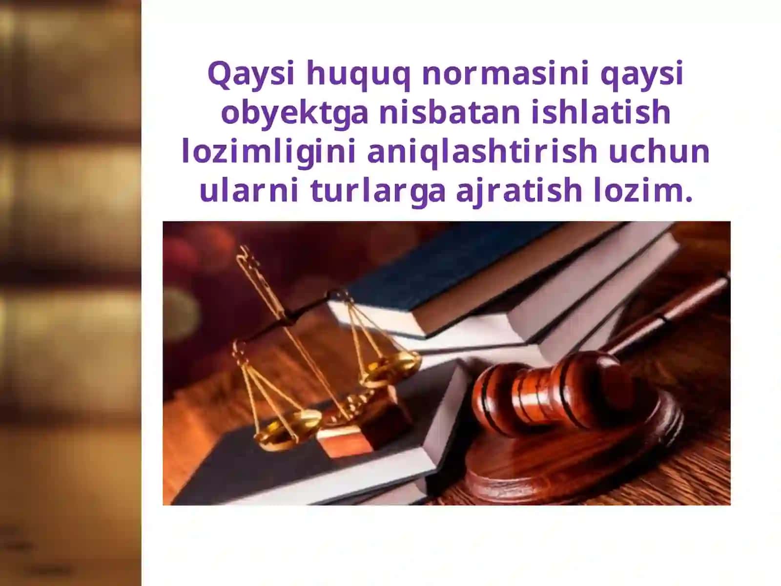 8-sinf Huquq fanidan dars ishlanma. Huquq sohalari 4