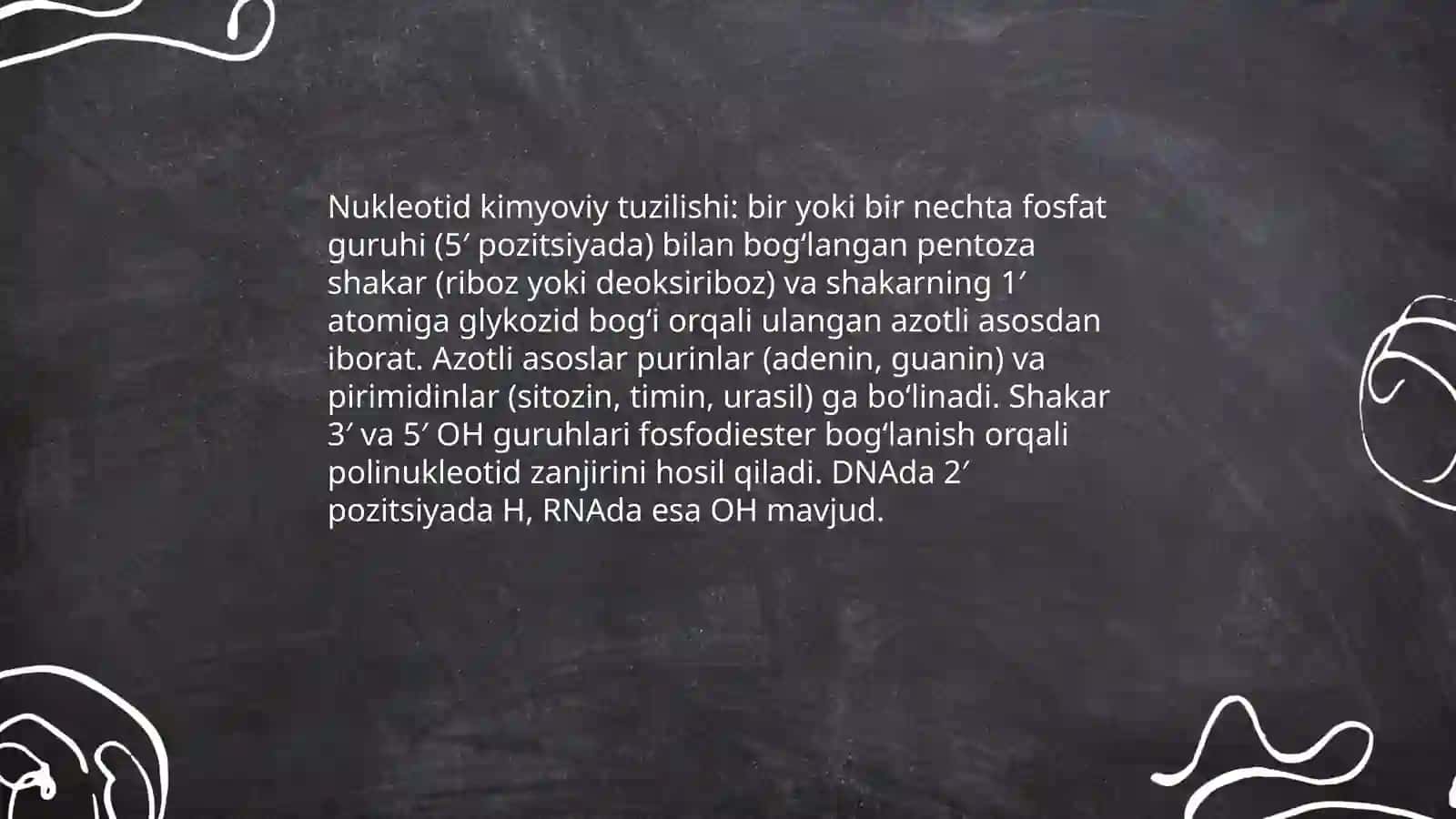 Nuklein kislotalarning tuzilishi va funksiyasi 4