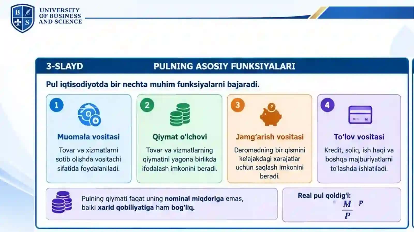 PUL BOZORIDAGI MUVOZANAT 4