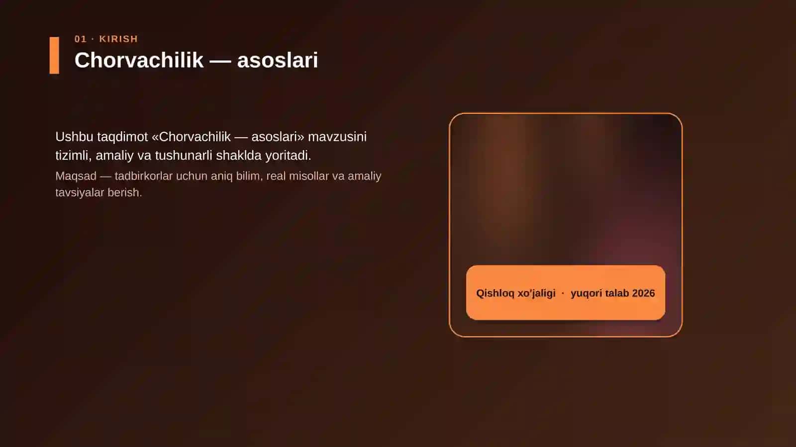 Chorvachilik — asoslari 4