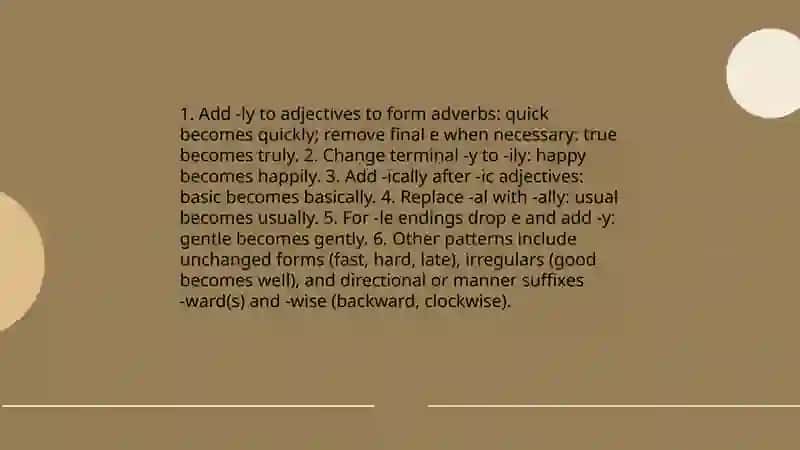 Adjectives-Adverbs 4