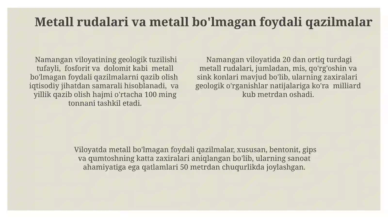Namangan viloyati foydali qazilmalari 4