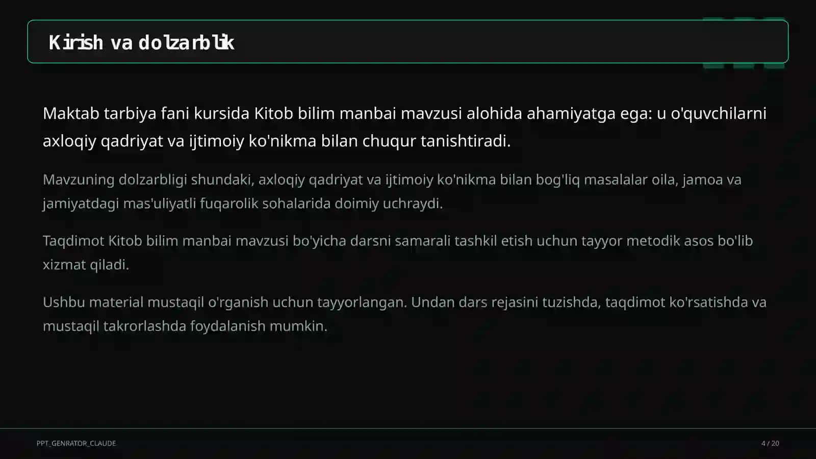 Kitob bilim manbai (4-sinf) 4