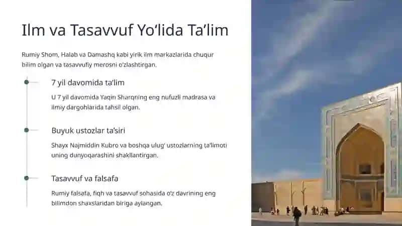 "Masnaviyi Ma'naviy" asari tahlili: Jaloliddin Rumiy dunyosining sehrli kitobi 4