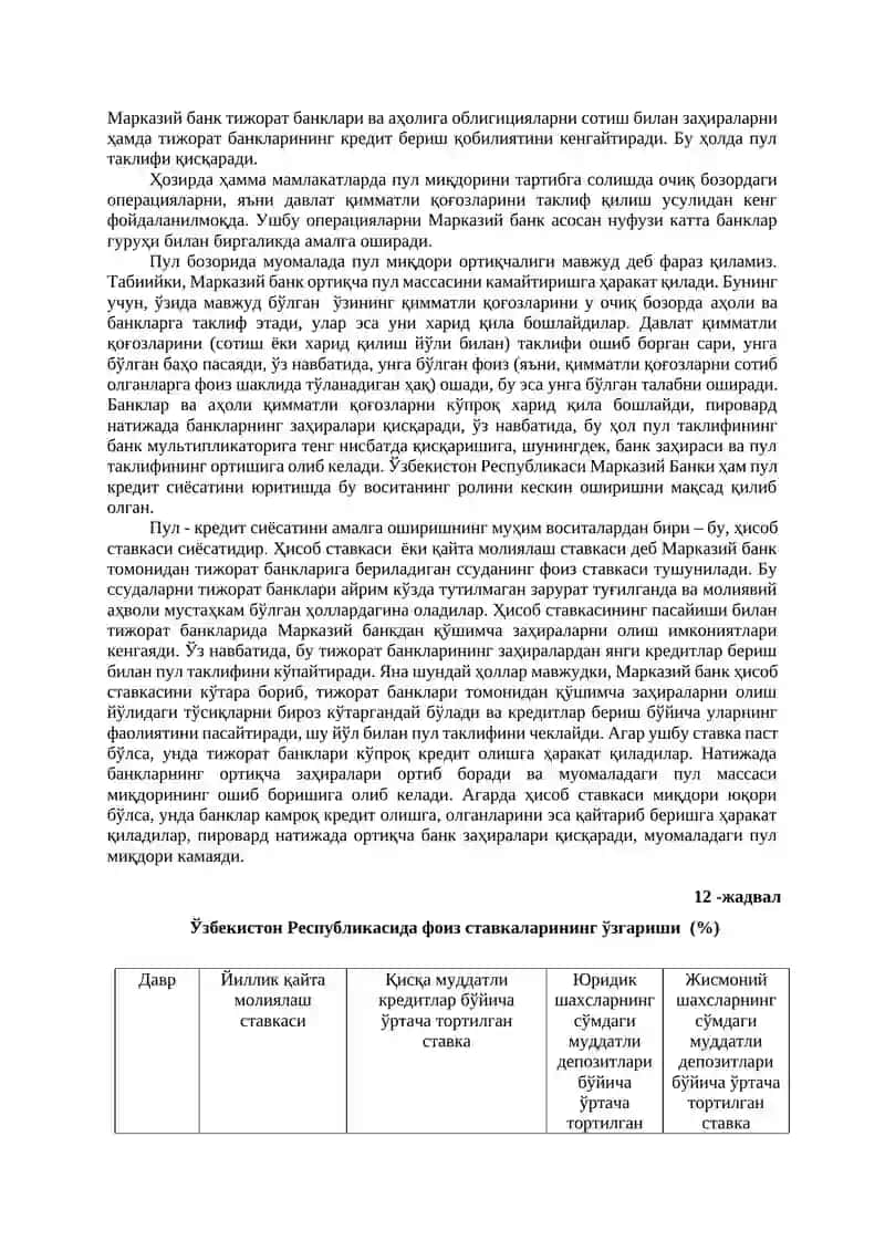 Банк тизими. Пул-кредит сиёсати 4