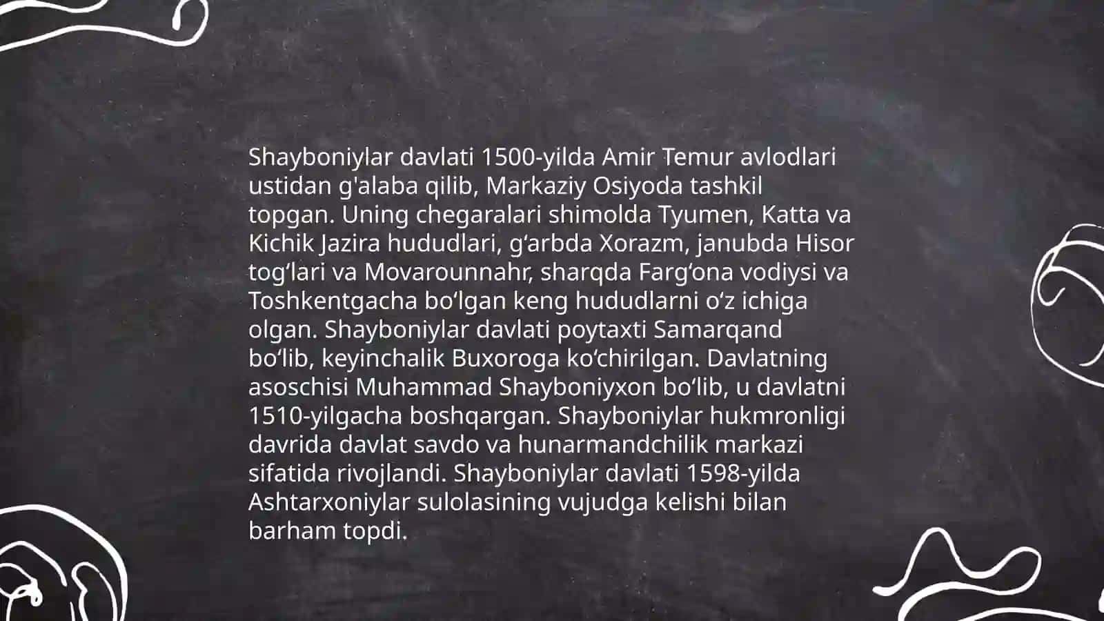 O'rta Osiyoning Shayboniylar, Ashtarxoniylar, Xiva xonligi davridagi tarixiy geografiyasi 4