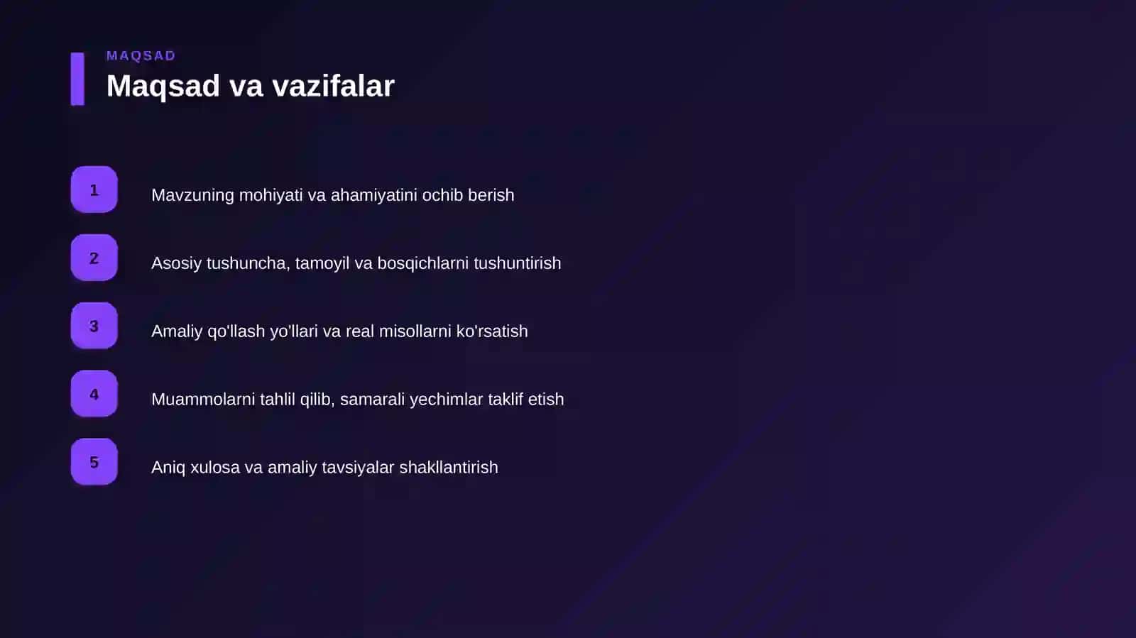 MVP yaratish — real misollar bilan — 1-qism 4