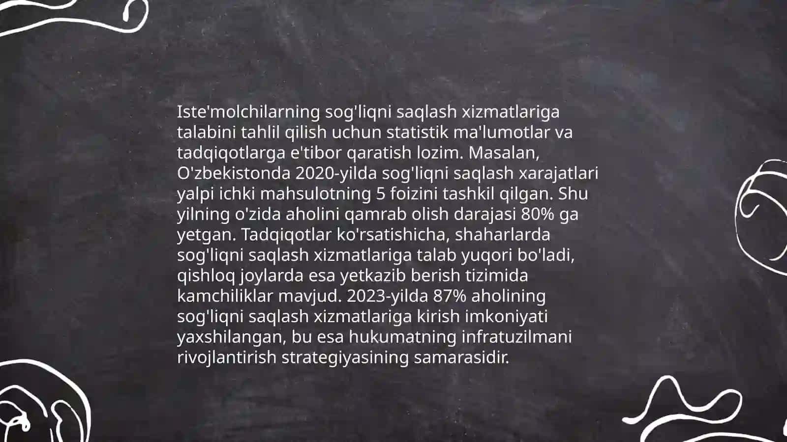 Sog'liqni saqlashda bozor tahlili va iste'molchilarning xatti-harakatlari 4