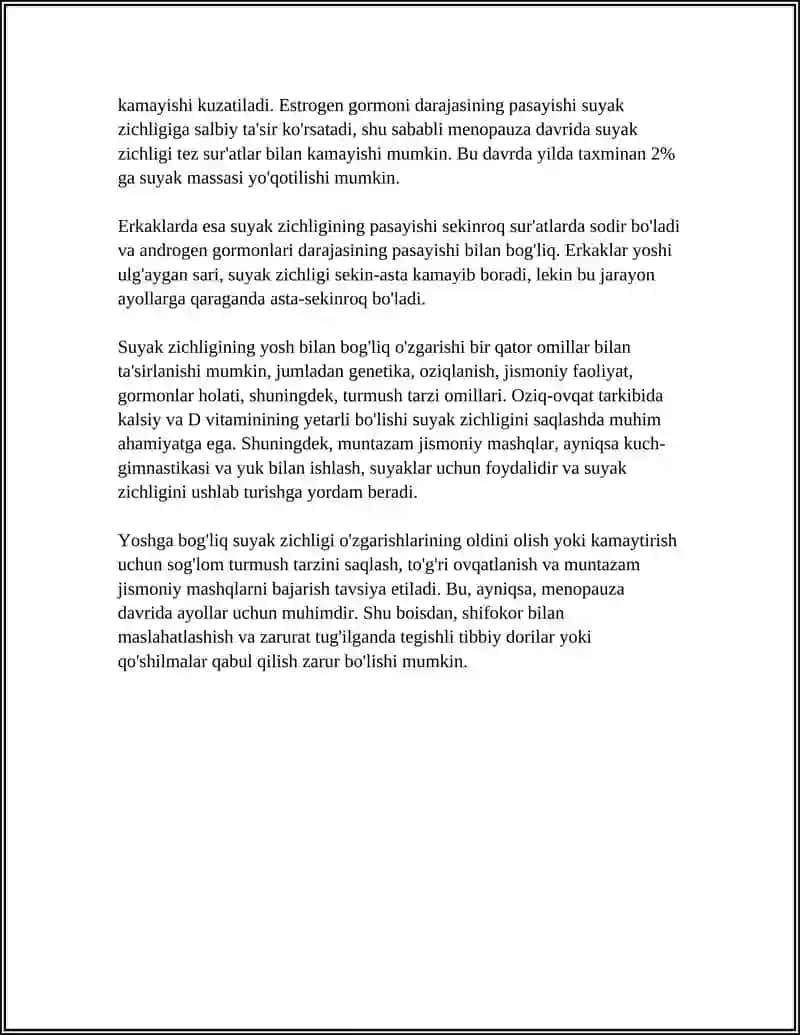 SUYAK TARKIBINI YOSHGA DOIR O’ZGARISHI 4