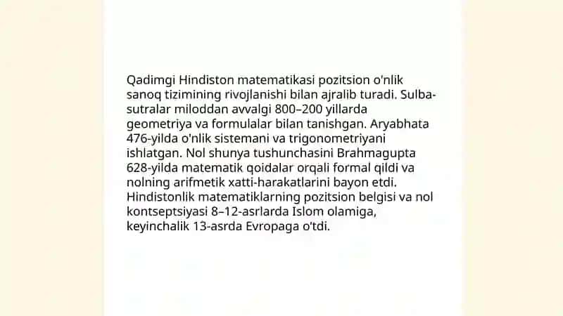 Matematikaning rivojlanish tarixi 4