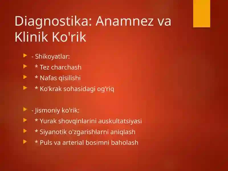 Bolalarda Yurak-Qon Tomir Kasalliklarini Diagnostikasi va Differensial Diagnostikasi 4