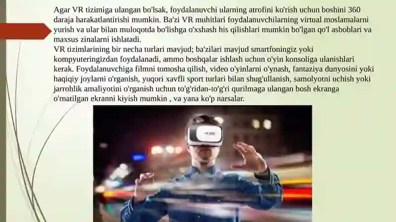 Virtual vaqolikning turlari 4