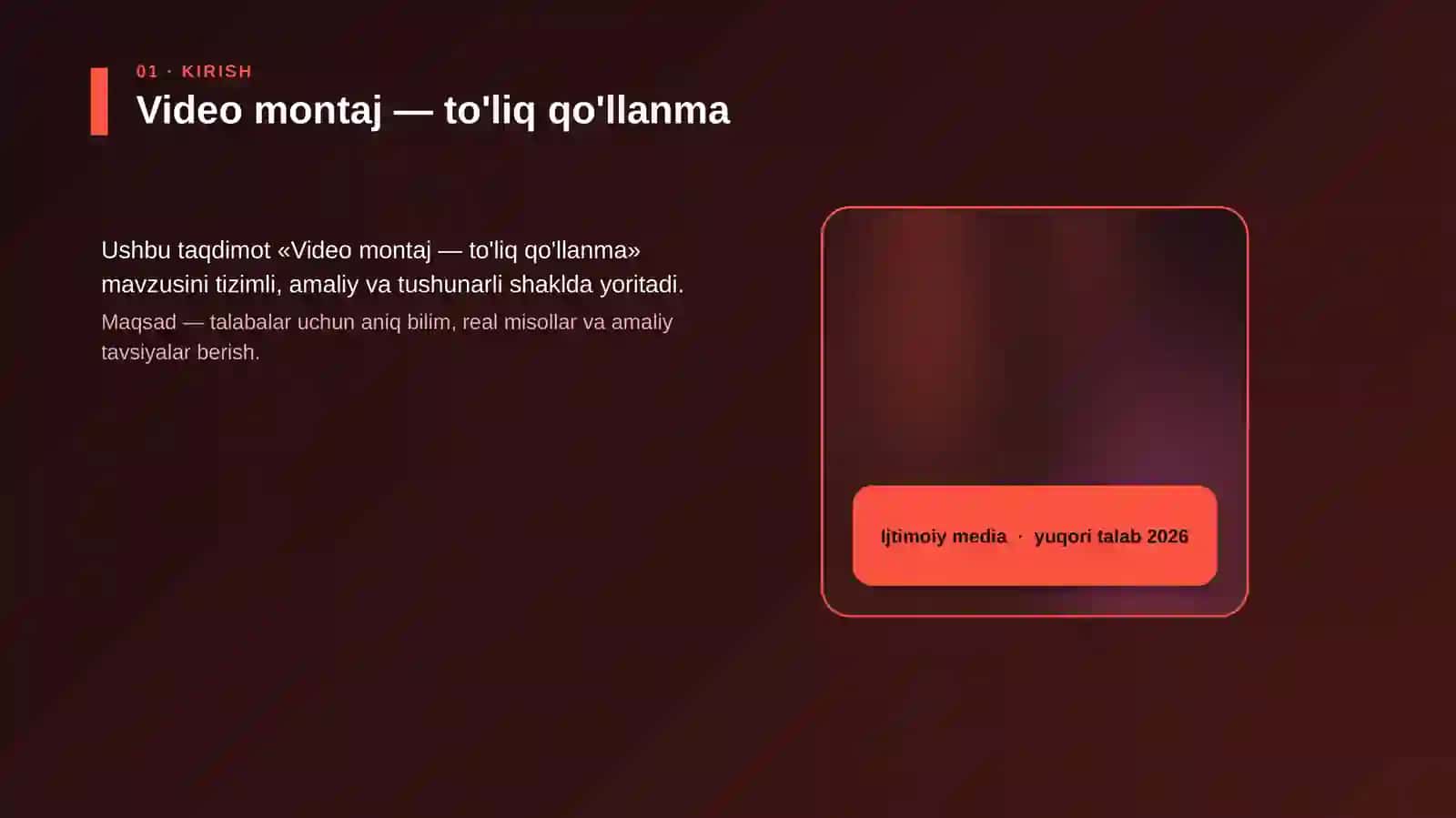 Video montaj — to'liq qo'llanma 4