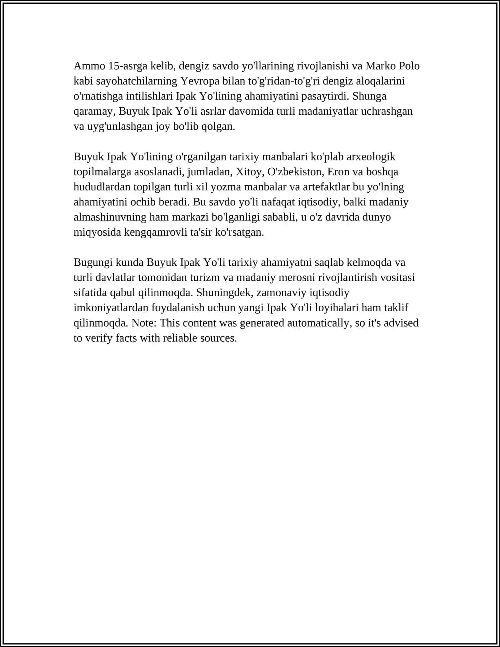 BUYUK IPAK YO'LI 4