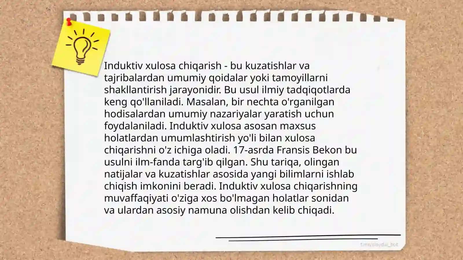 Xulosa chiqarishning umumiy mantiiy tavsifi 4