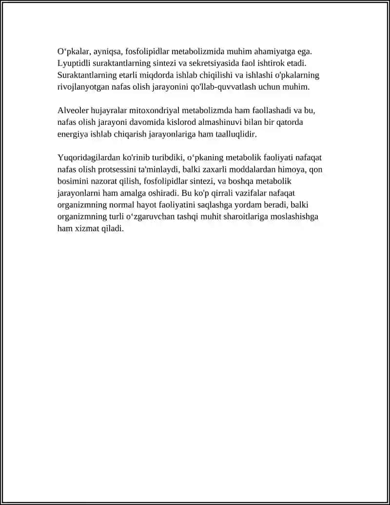 OʻPKANING METABOLIK FUNKSIYALARI VA ULARNING BUZILISHLARI 4