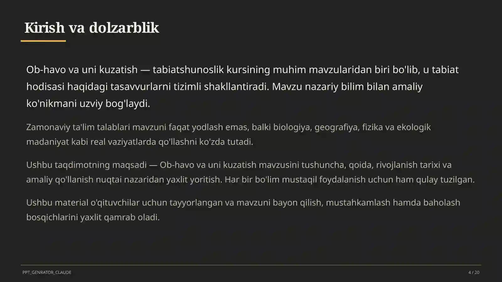 Ob-havo va uni kuzatish (2-sinf) 4