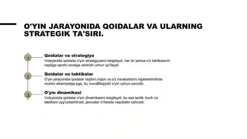 Voleybol o'yin qoidalari va asoslari 4