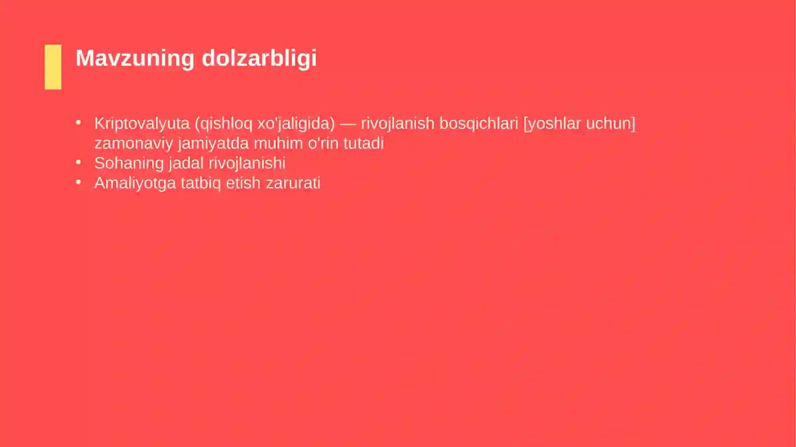 Kriptovalyuta (qishloq xo'jaligida) — rivojlanish bosqichlari [yoshlar uchun] 4